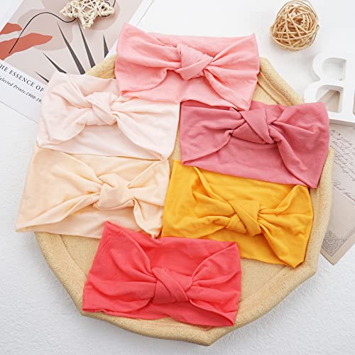 23 Pack Baby Nylon Headbands with Knots and Elasticity