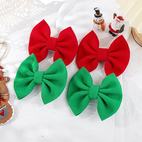 YanJie 45 Inch Christmas Hair Clips Set for Baby Girls
