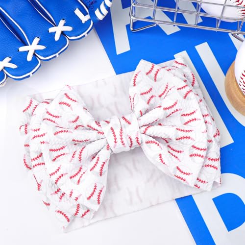 ONENINEDREAM Baseball Baby Bow Headbands for Infant