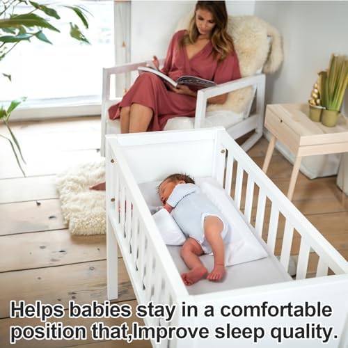 ParkistStar Wedge Pillow for Newborns Blue 45-Degree Support