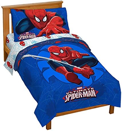 Marvel Spiderman Toddler 4 Piece Bed Set