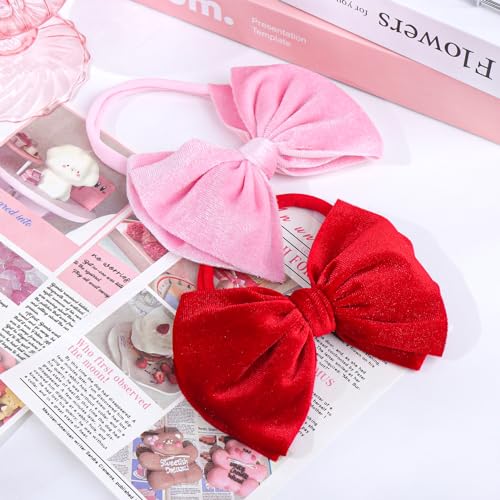 YanJie Velvet Bow Hairband for Baby Girls