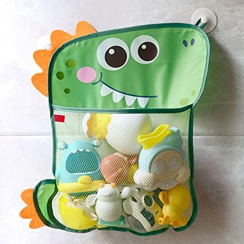 Baby Bath Toy Storage Bag with Animal Design and Suction Cups