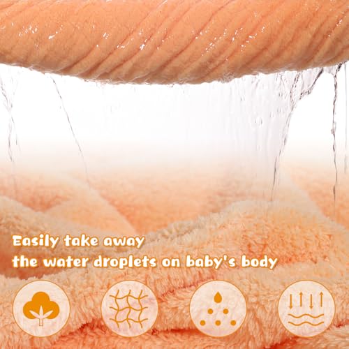 WODHOY Toddler Bath Towel 2-Pack Hooded Bath Blanket
