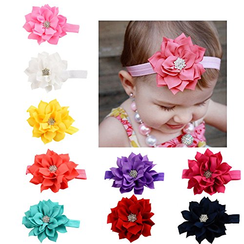 Ovenot NEW Girl Baby Headbands Ivory Yellow
