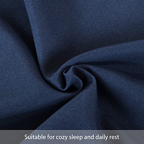 FLXXIE 2 Pack Navy Microfiber Toddler Pillowcases
