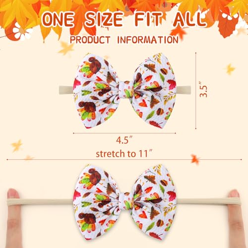 YanJie Fall Thanksgiving Baby Girl Hairband Bow