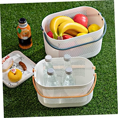 Portable Shower Storage Basket with Handles 1