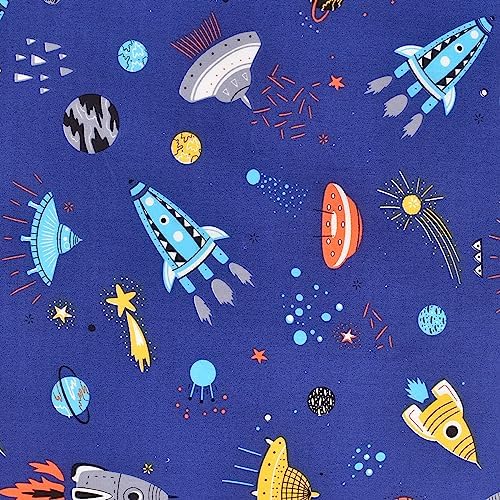 J-pinno Cartoon Rocket Crib Duvet Cover Set 100 Cotton