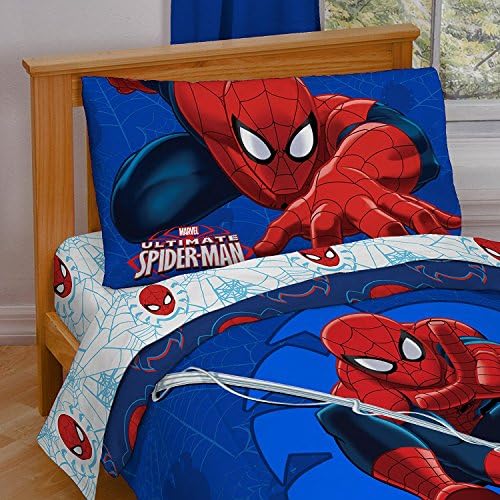 Marvel Spiderman Toddler 4 Piece Bed Set