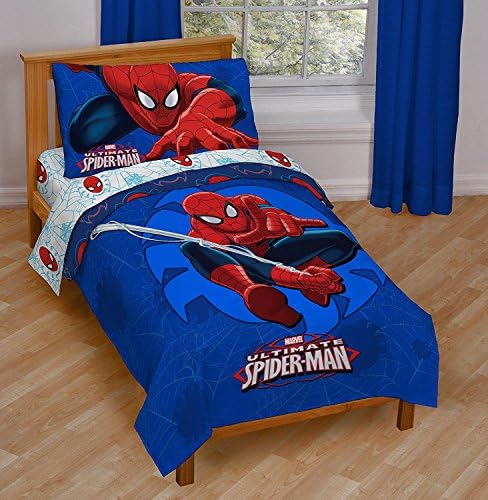 Marvel Spiderman Toddler 4 Piece Bed Set