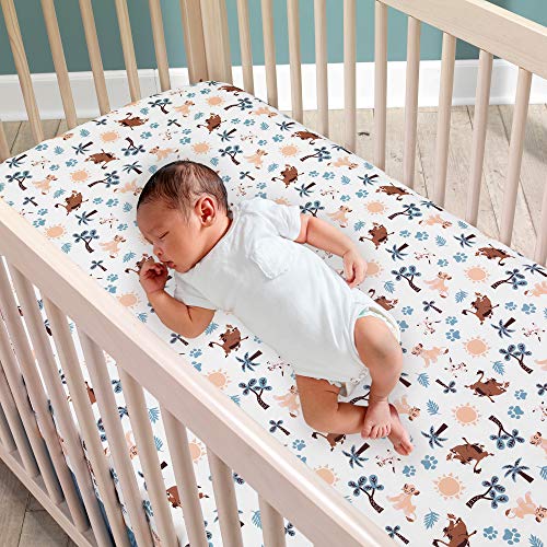 Lambs Ivy Lion King Crib Sheet Multicolor